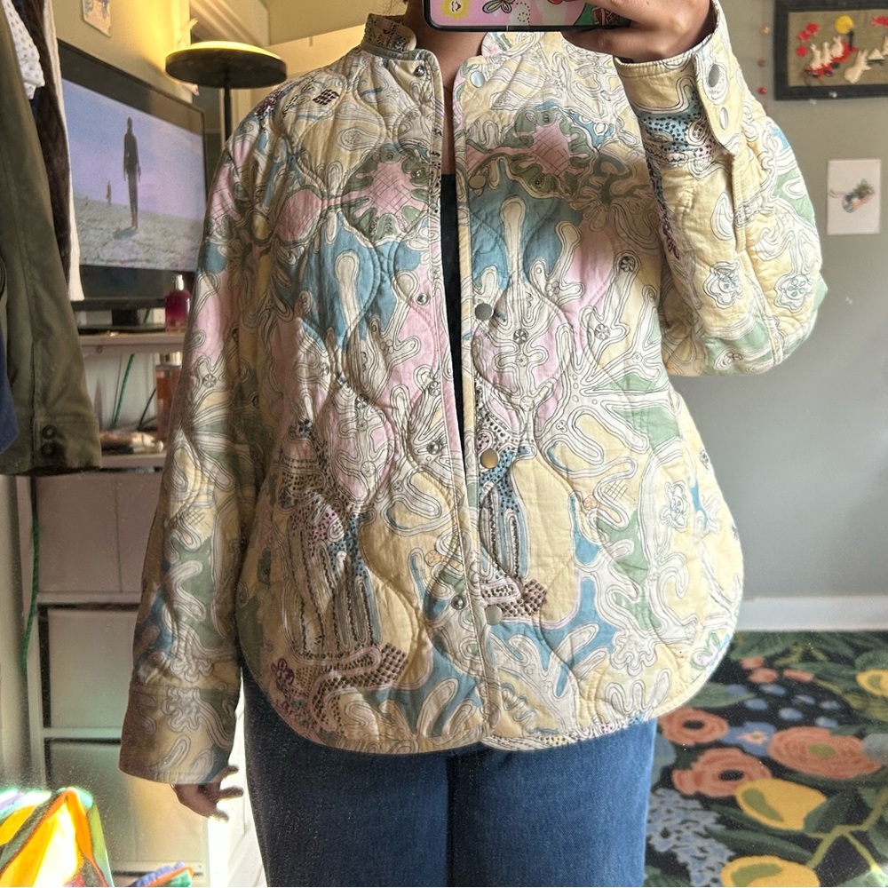 & Other Stories Multicolor Patterned Bomber Jacket